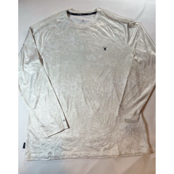 Spyder Men's Long Sleeve T-Shirt Rash Guard Sun Protection Swim Boating Tee XL - Picture 1 of 7